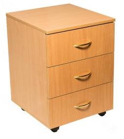 Тумба выкатная с 3 ящиками 450х396х540 ЛДСП Бук (106)