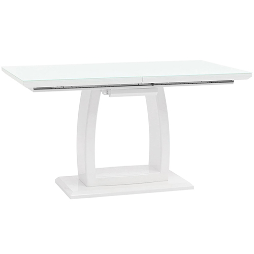 Стол обеденный Орлеан, раскладной, 140-170х80, глянцевый белый УТ000003495