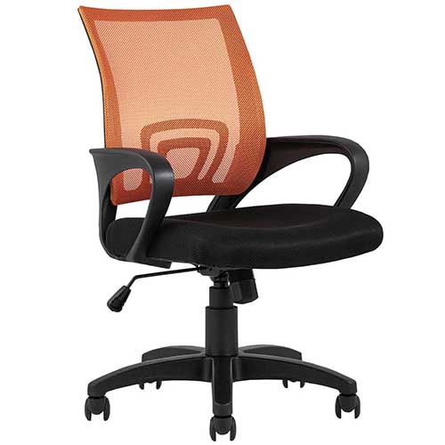 Кресло офисное TopChairs Simple, оранжевое УТ000001945