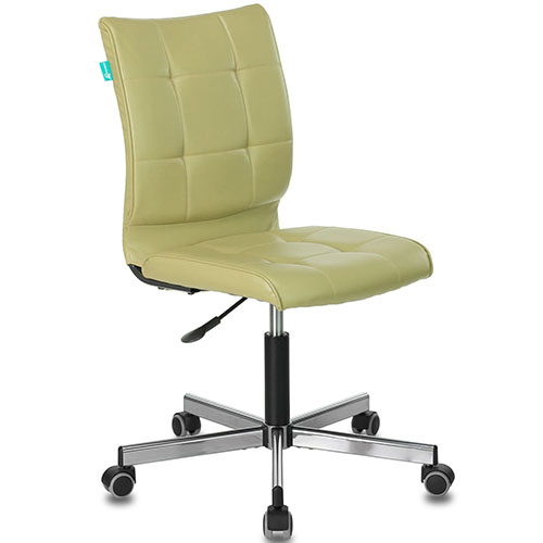 Кресло CH-330M/GREEN без подлокотников светло зеленый искусств. кожа крестовина металл УТ000004610