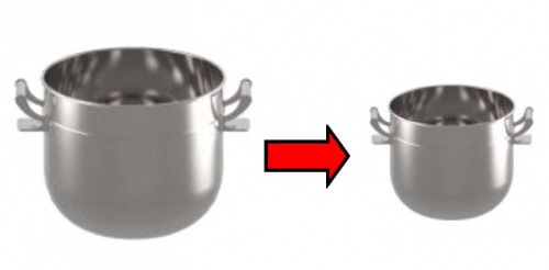 Дежа понижающая миксера STARMIX PL40 арт. VSPL40/20 (20 литров)