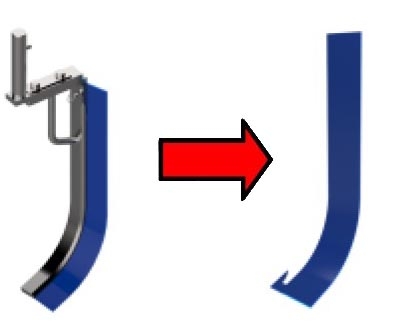 Лезвие скребка миксера STARMIX PL80 арт. PLAN040142A (для пониж. дежи 40л)